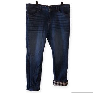 Eddie Bauer woman’s flannel lined jeans